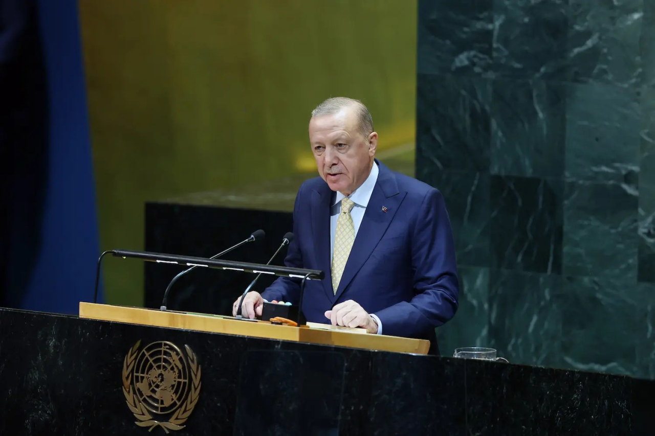 Erdoğan, BM'de düzenlenen Filistin konulu konferansta konuştu.