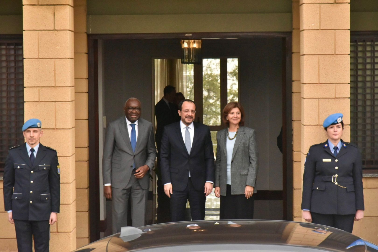 Rum Yönetimi Lideri Nikos Hristodulidis, Birleşmiş Milletler Genel Sekreteri’nin Kişisel Temsilcisi Maria Angela Holguin